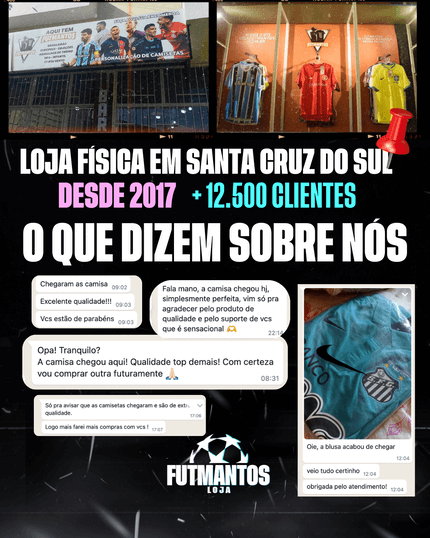 Camisa Brasil ll Copa do Mundo 2026 Azul | FutMantos
