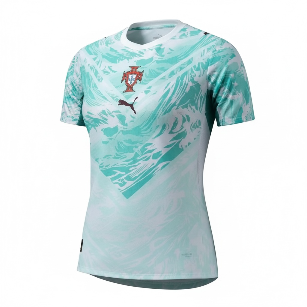 Camisa Portugal II 2026 - Feminina Verde | Futmantos