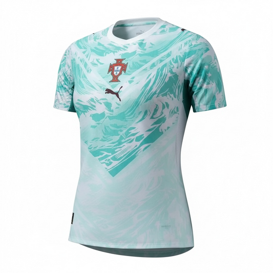 Camisa Portugal II 2026 - Feminina Verde | Futmantos