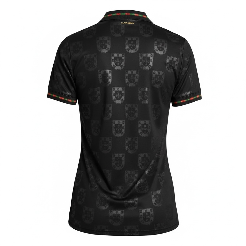 Camisa Portugal III 2026 - Feminina Preta | Futmantos
