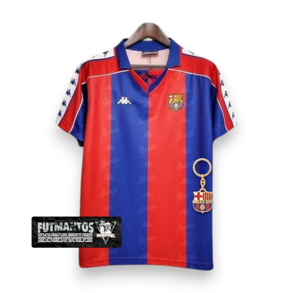 Camisa Barcelona Retrô 1992/1995 Azul e Vermelha - | Futmantos