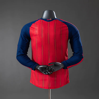 Camisa Espanha I 2026/27 - Manga Longa Jogador | Futmantos