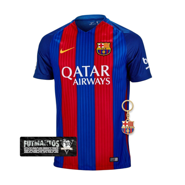 Camisa Barcelona Retrô 2016/2017 Azul e Vermelha - | Futmantos