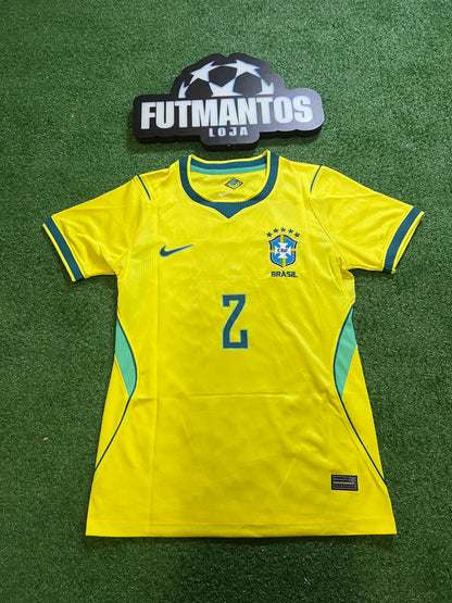 Camisa Brasil I Amarela 26/27 - Feminina-MÃEDELES#2 | Futmantos