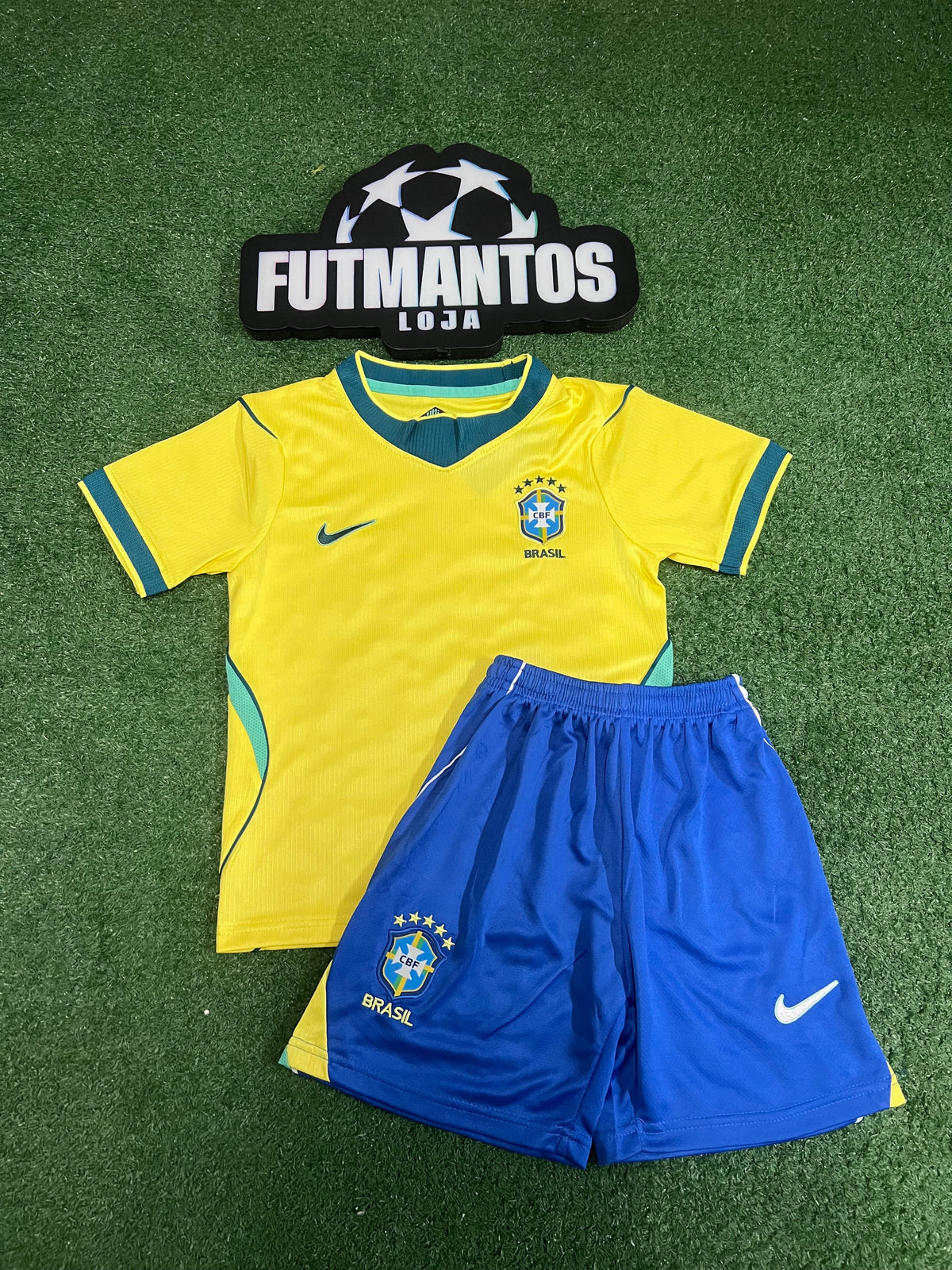 kit Infantil Brasil 26/27 - Amarelo |  FutMantos
