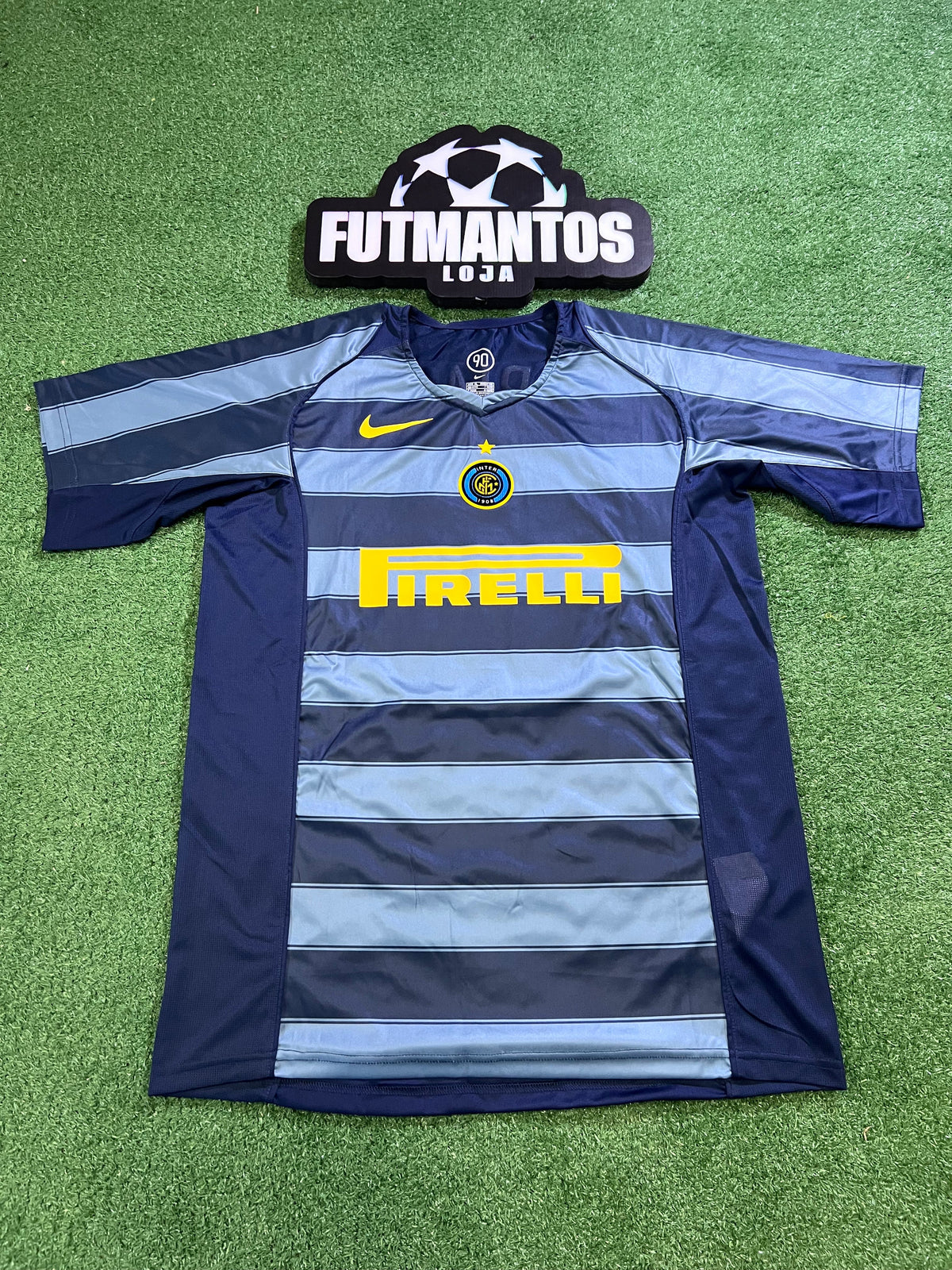 Camisa l Retrô Inter de Milão 04/05 -Adriano Imperador #10| FutMantos