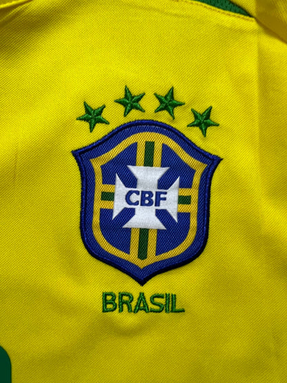 Camisa Brasil 2002 Amarela - Ronaldinho #11 | FutMantos