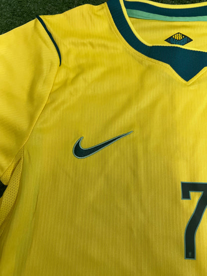 Camisa Brasil I Amarela 26/27 - Feminina-DANIELLA#7 | Futmantos