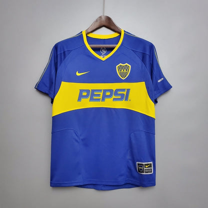 Camisa Boca Juniors Retrô 03/04 - - Azul e Amarela | Futmantos