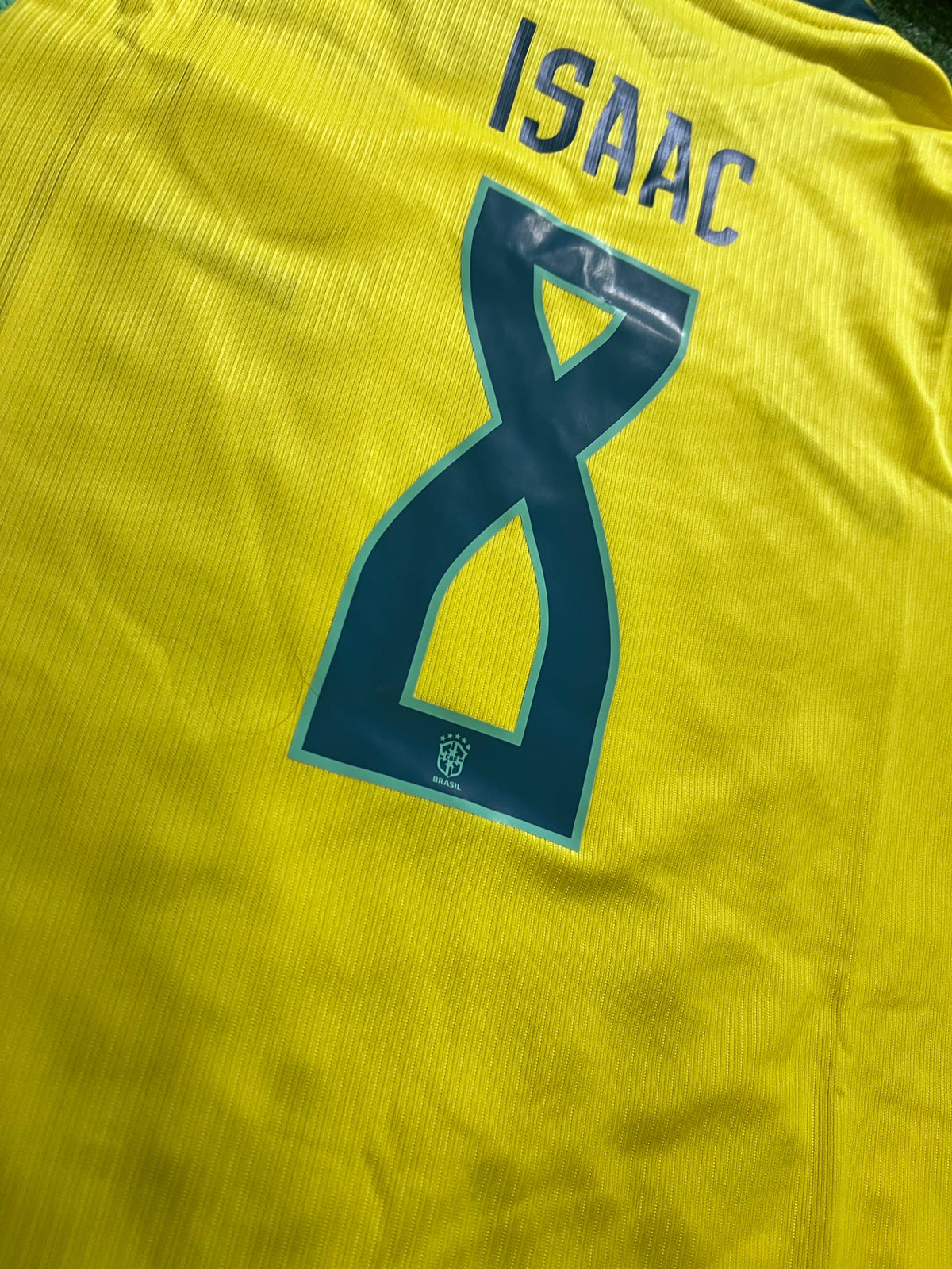kit Infantil Brasil I 26/27 - Amarelo-ISAAC#8 |  FutMantos