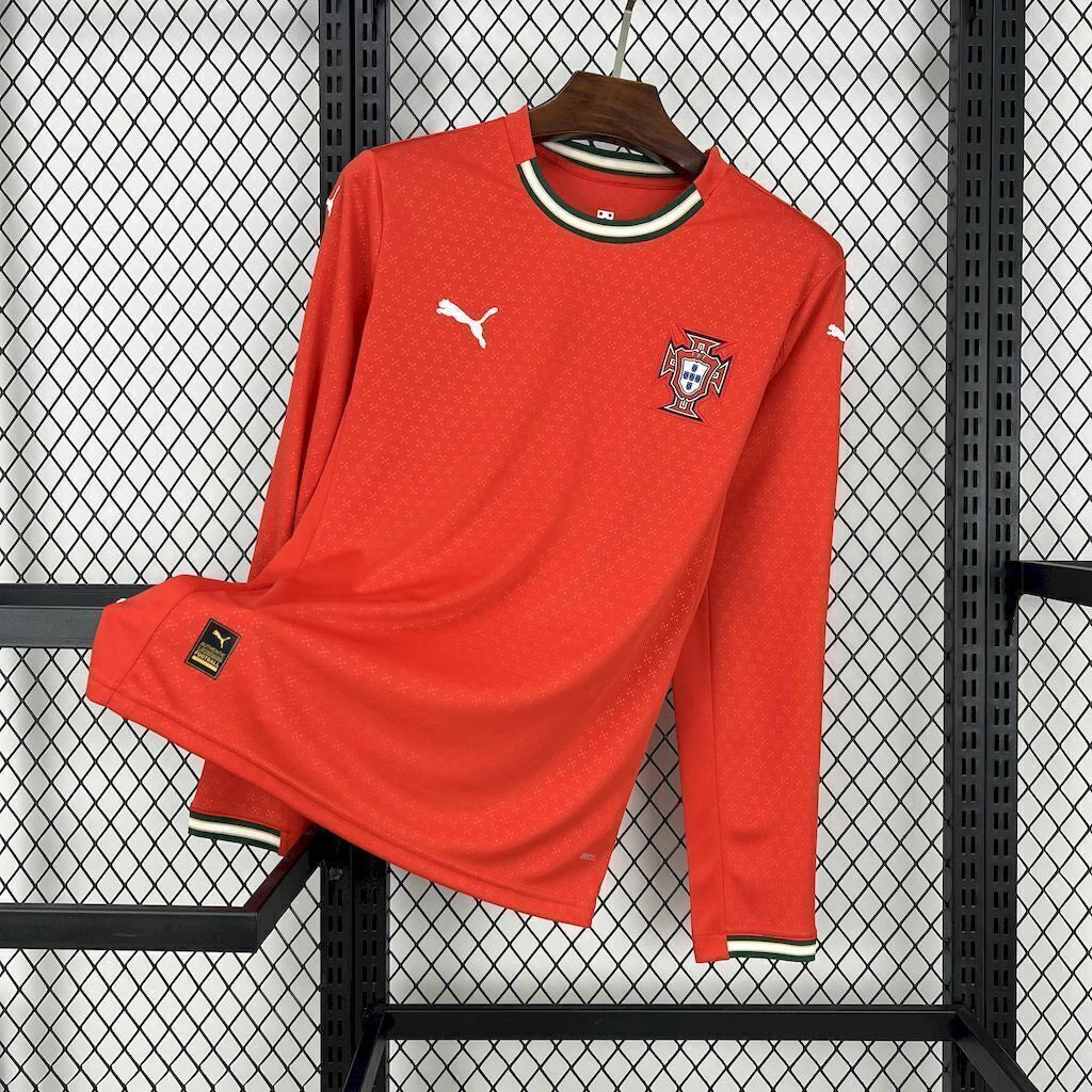 Camisa Portugal I 25/26 - Manga Longa Jogador | FutMantos