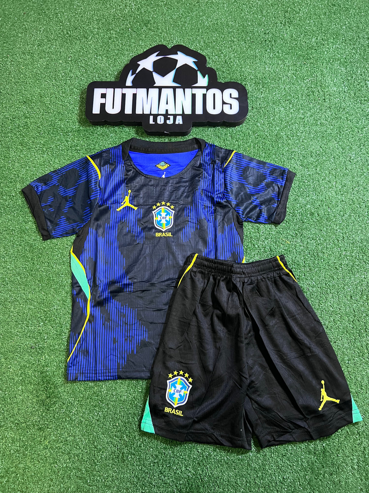 kit Infantil Brasil 26/27 - Azul | FutMantos