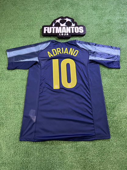 Camisa l Retrô Inter de Milão 04/05 -Adriano Imperador #10| FutMantos