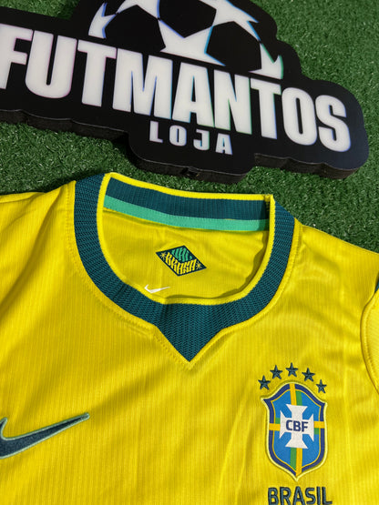 Camisa Brasil Amarela 26/27 - Feminina | Futmantos