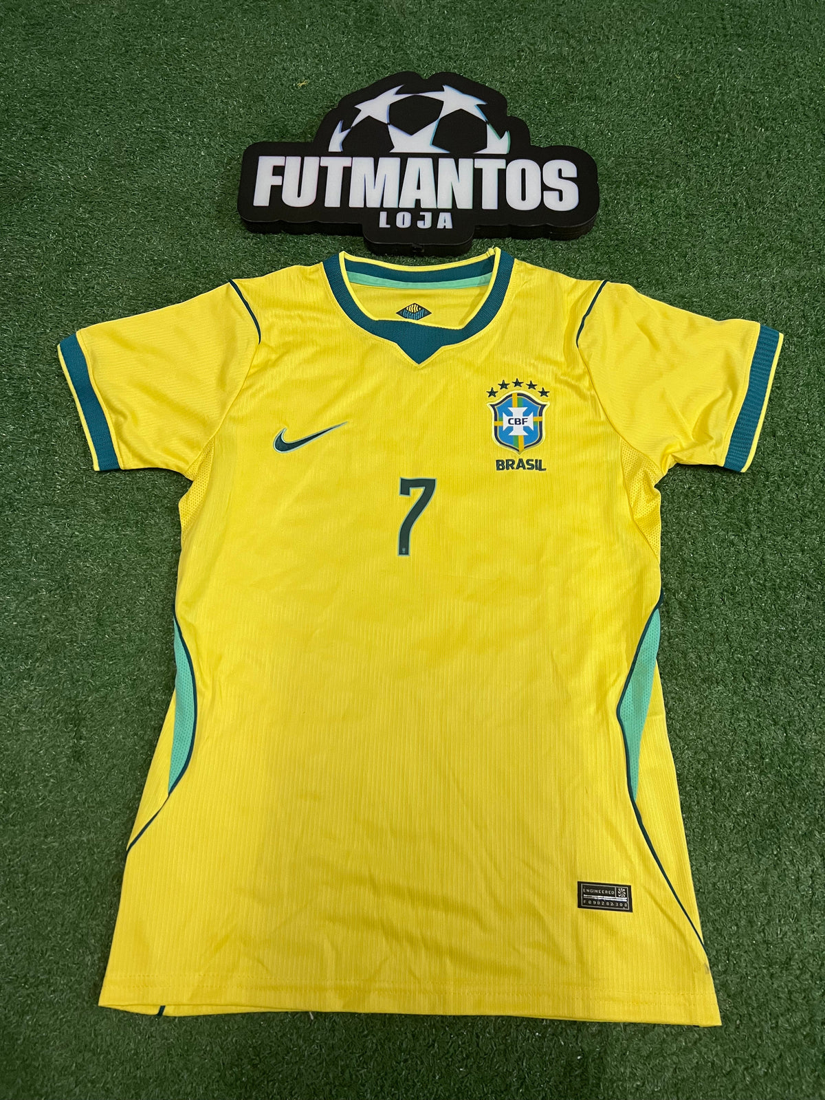 Camisa Brasil I Amarela 26/27 - Feminina-DANIELLA#7 | Futmantos