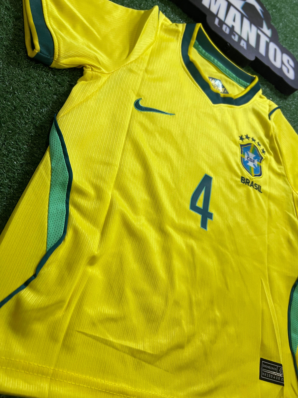 kit Infantil Brasil I 26/27 - Amarelo- NATHAN#4|  FutMantos