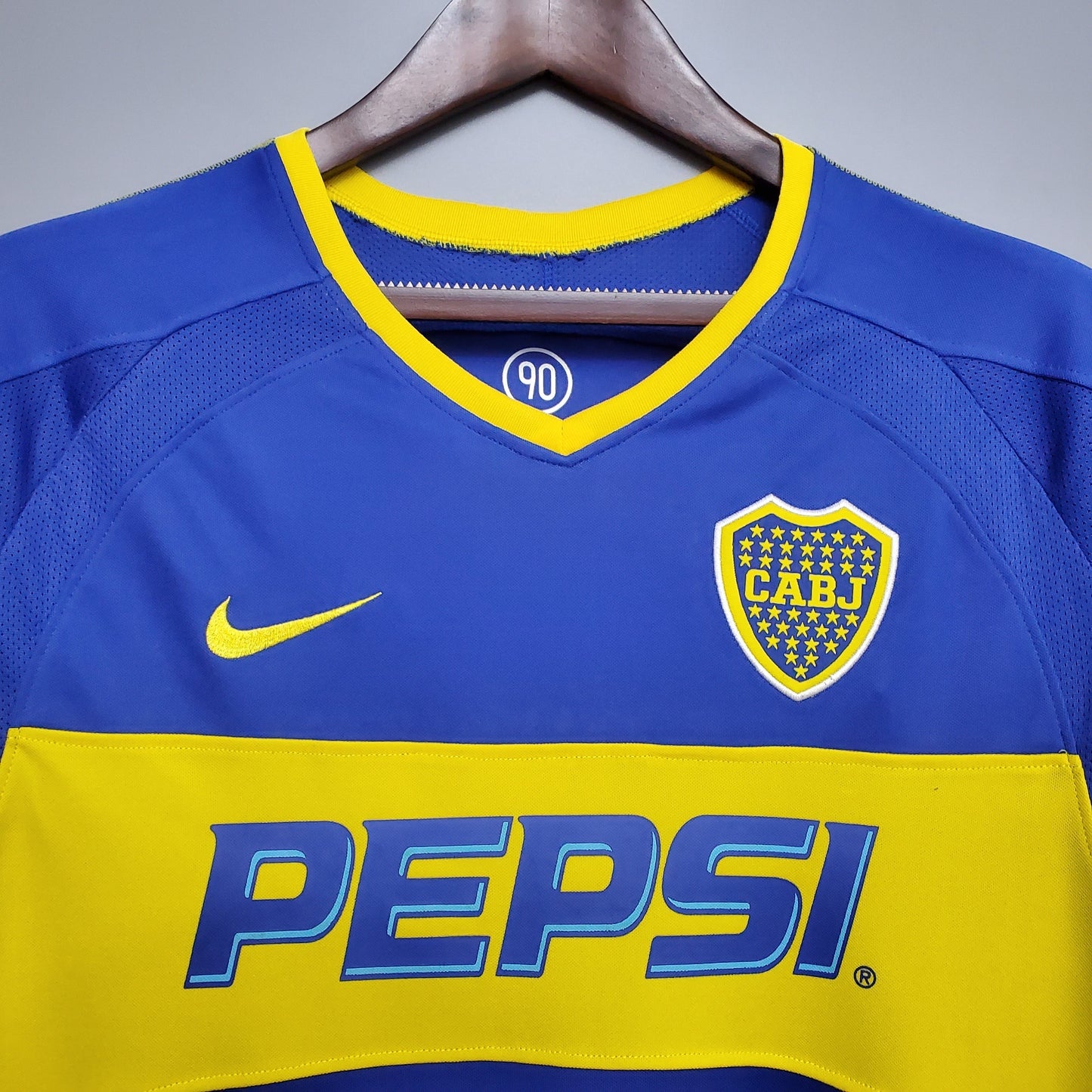 Camisa Manga Longa Boca Juniors 03/04 - Azul e Amarelo | Futmantos