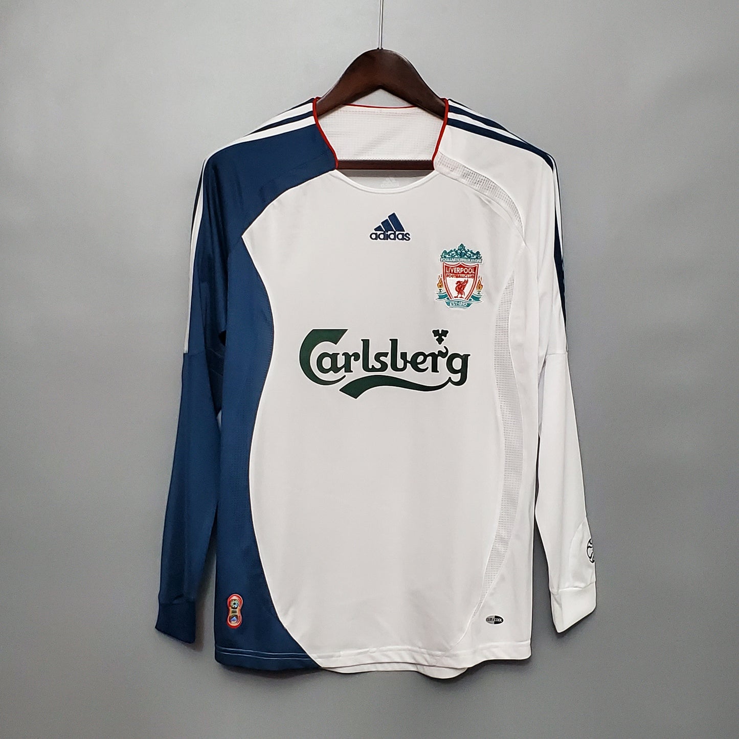 Camisa Manga Longa Liverpool 06/07 - Branco | Futmantos