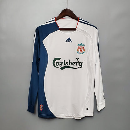 Camisa Manga Longa Liverpool 06/07 - Branco | Futmantos
