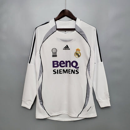 Camisa Manga Longa Real Madrid 06/07 - Branco | Futmantos