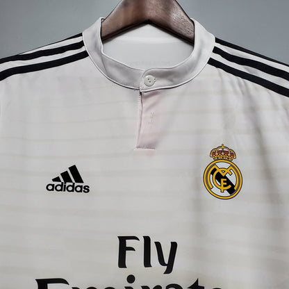 Camisa Manga Longa Real Madrid 14/15 - Branco | Futmantos