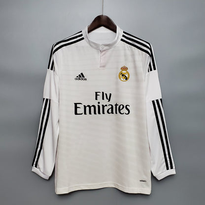 Camisa Manga Longa Real Madrid 14/15 - Branco | Futmantos
