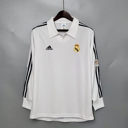 Camisa Manga Longa Real Madrid 2002 - Branco | Futmantos