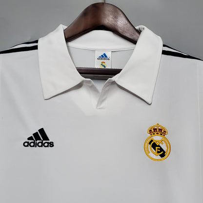Camisa Manga Longa Real Madrid 2002 - Branco | Futmantos