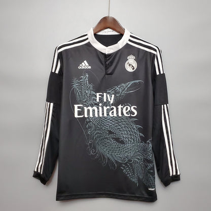 Camisa Manga Longa Real Madrid Third 14/15 - Preto | Futmantos