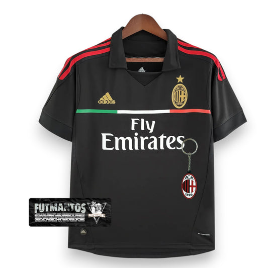 Camisa Milan Retrô III 11/12 Preta - | Futmantos