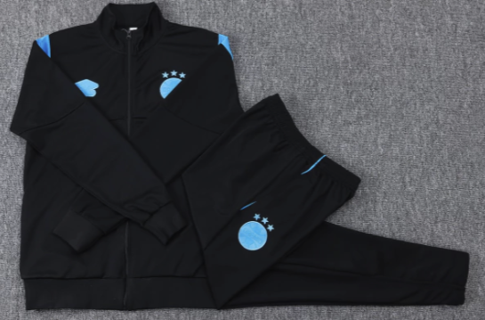 Conjunto Agasalho Treino Grêmio 2025/26 - Preto | FutMantos