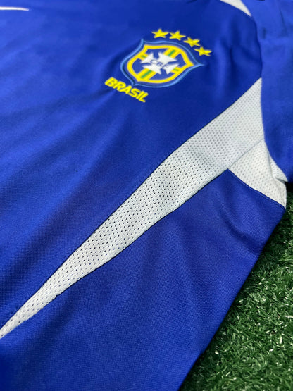 Camisa Brasil II 2002 - Retrô Azul | FutMantos