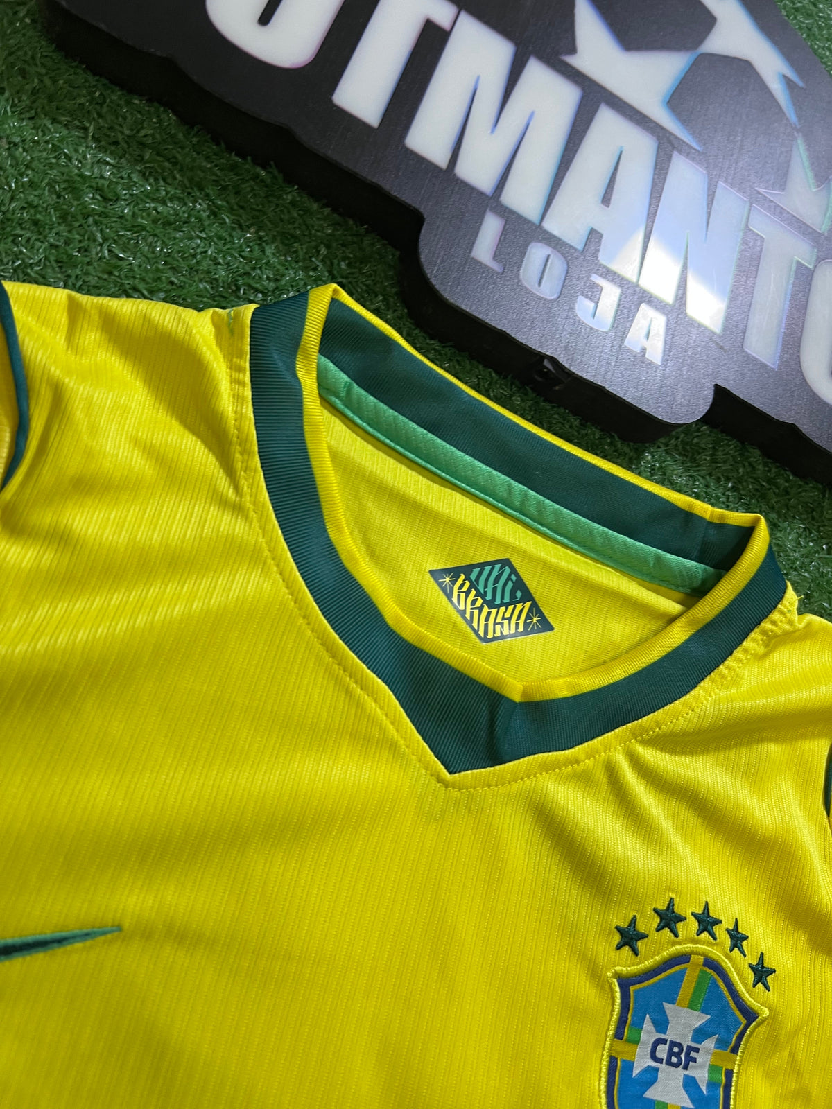 kit Infantil Brasil I 26/27 - Amarelo-ISAAC#8 |  FutMantos