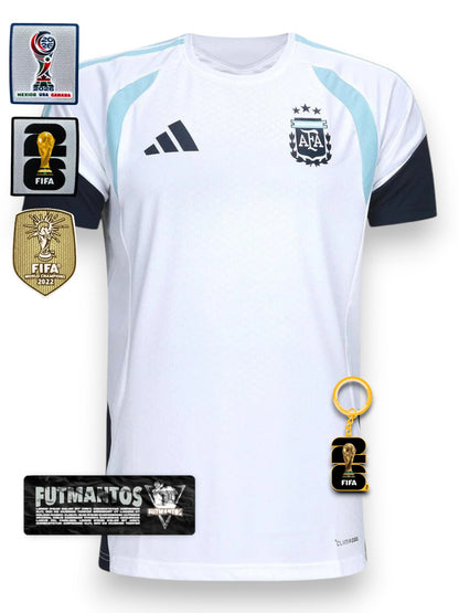 Camisa Argentina 2026 - Treino Branca | Futmantos