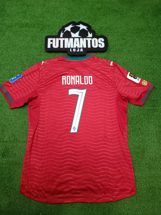 Camisa Portugal  26/27-Jogador-Patchs-Cristiano Ronaldo#7| FutMantos