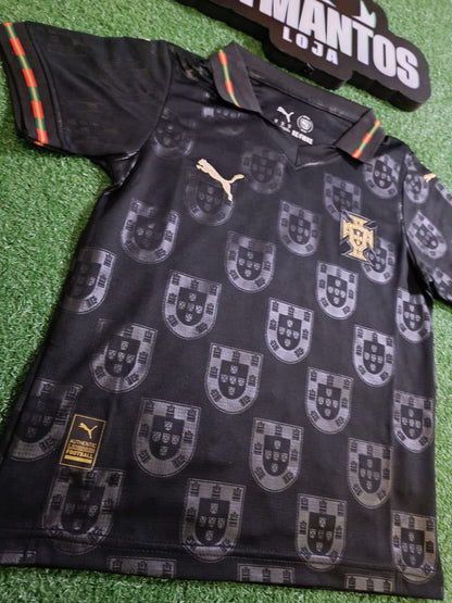 Kit Infantil Portugal ll 26/27 - Pantera Negra | FutMantos