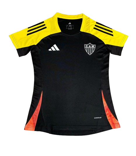 Camisa Atlético Mineiro Treino Preta 25/26 - Versão Feminina