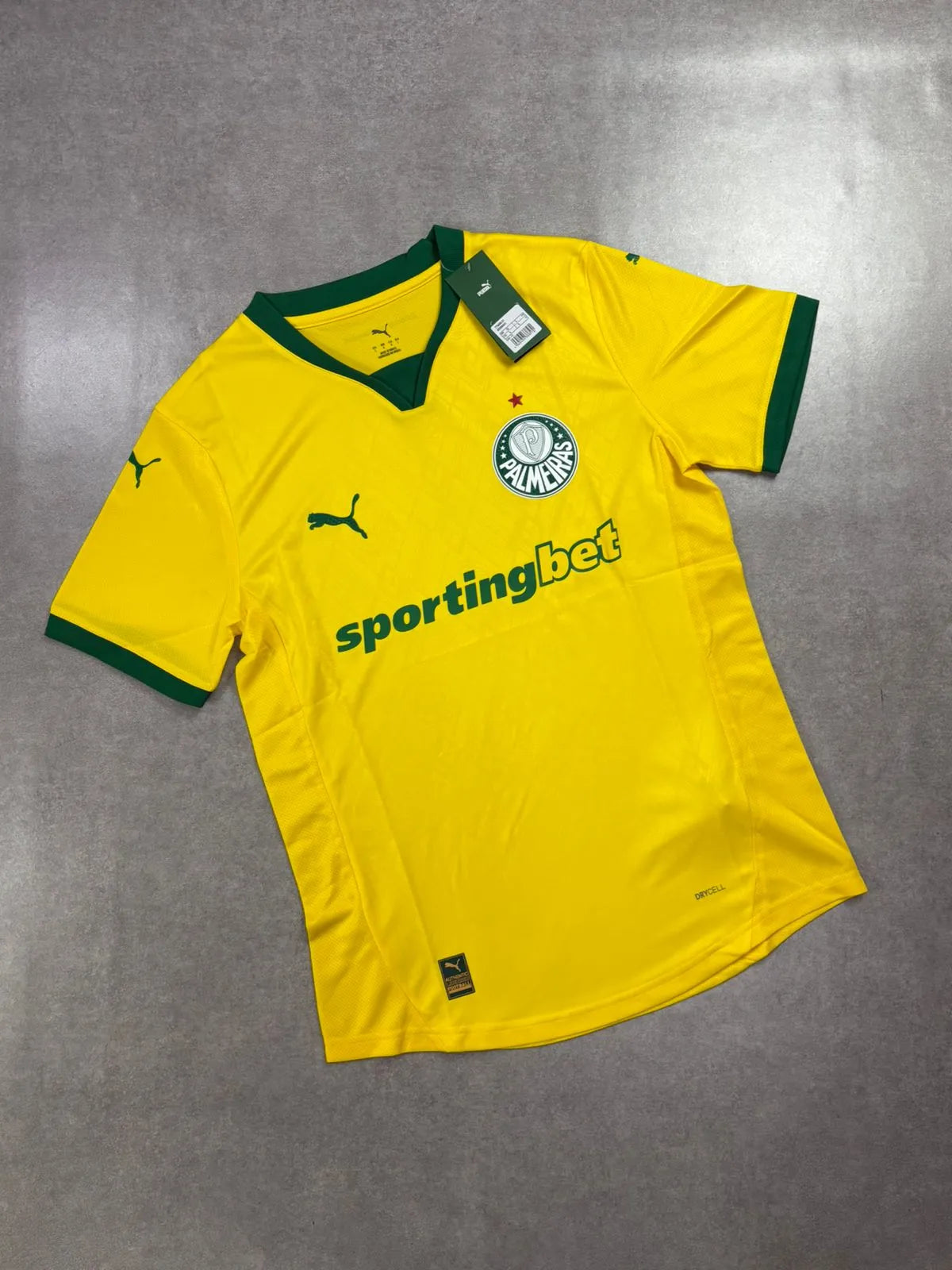 Camisa Palmeiras III Verde e Amarela 25/26 - Versão Jogador | Futmantos