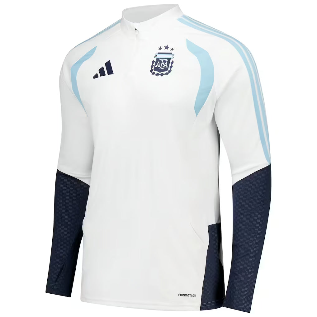 Conjunto Agasalho Argentina 2026 - Branco | Futmantos