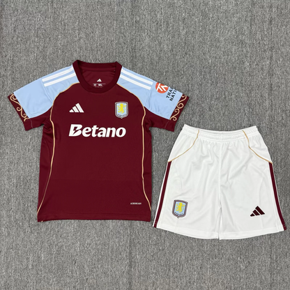Kit Infantil Aston Villa I 2025/26 | Futmantos