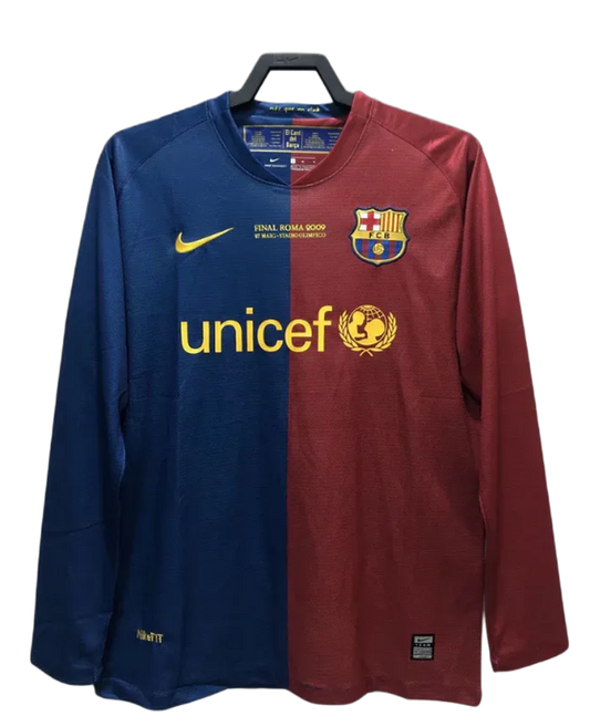 Camisa Barcelona 08/09 I Home - Versão Retrô Manga Longa