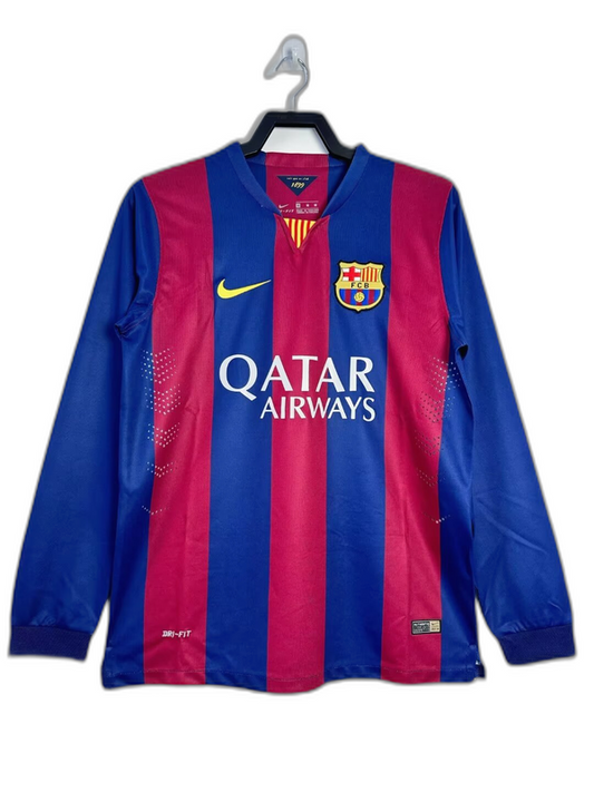 Barcelona 14/15 I Home Manga Longa - Versão Retrô