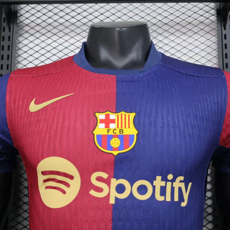 Camisa Barcelona I 24/25 - Jogador Masculina - Azul e vermelha | Futmantos
