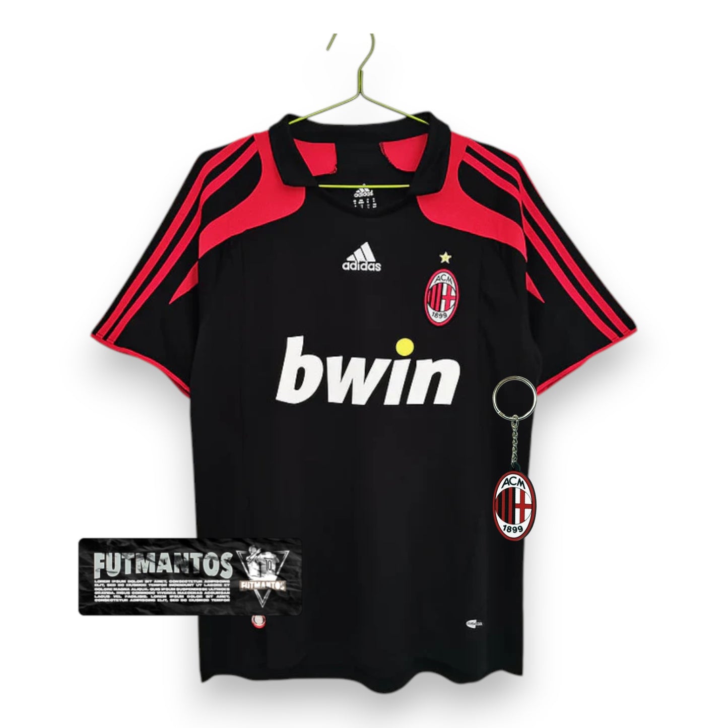 Camisa Milan Retrô 2007/2008 Preta - | Futmantos