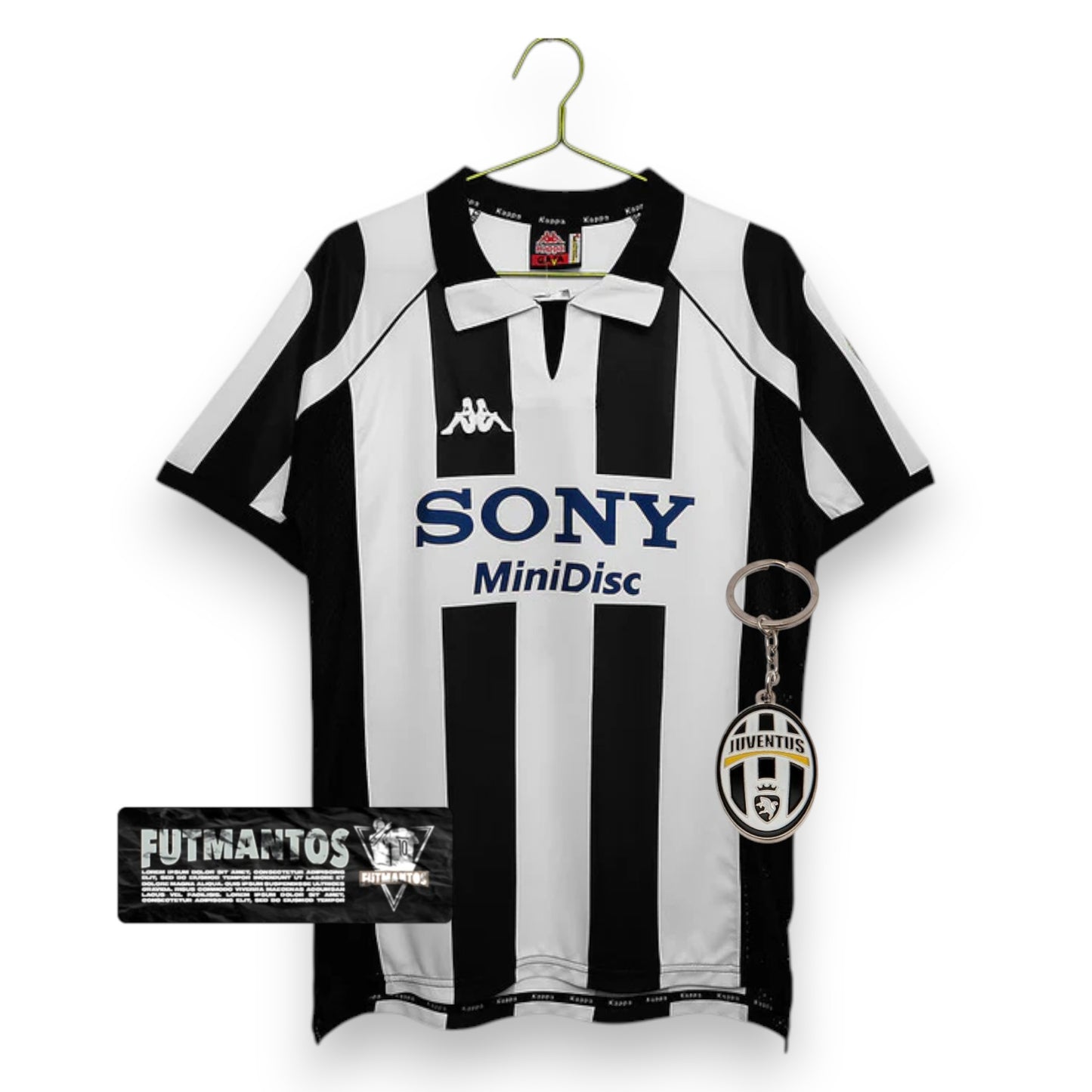 Camisa Juventus Retrô 1997/1998 - Preta/Branca | Futmantos