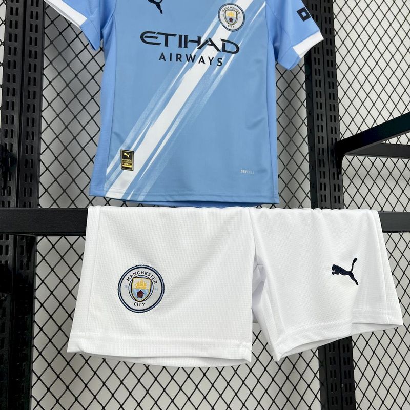Kit Infantil Manchester City I 2025/26 | Futmantos