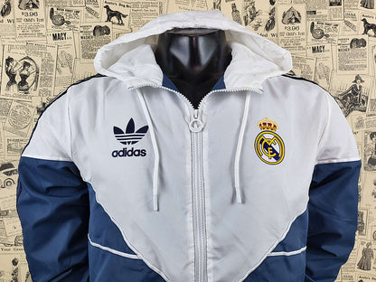 Corta Vento Real Madrid - Azul/Branca