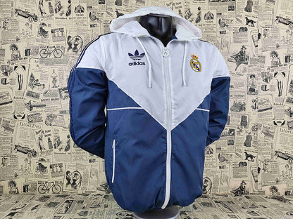 Corta Vento Real Madrid - Azul/Branca
