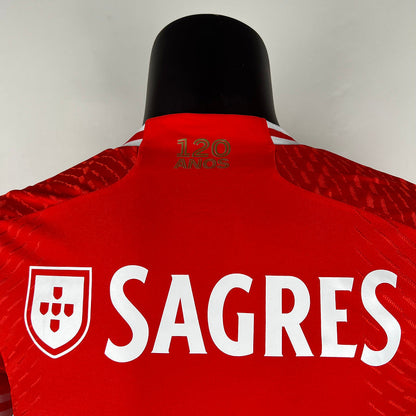 Camisa Benfica I 23/24 Jogador Masculina - Vermelho  | Futmantos