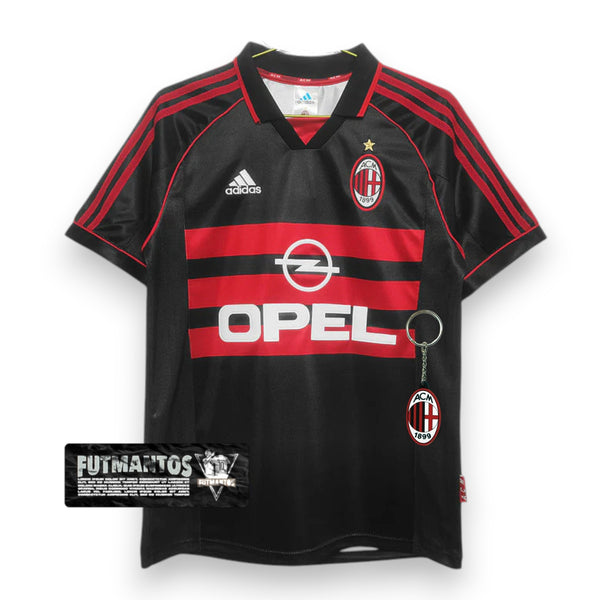 Camisa Milan Retrô 1998/1999 Preta | Futmantos